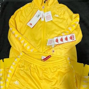 Kappa mens jogging suit medium jacket and large pants